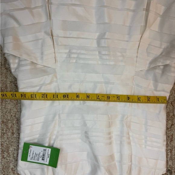 Lilly Pulitzer Resort White Wrapping Stripe Silk Organza Blossom Dress Size 6 - Picture 12 of 16